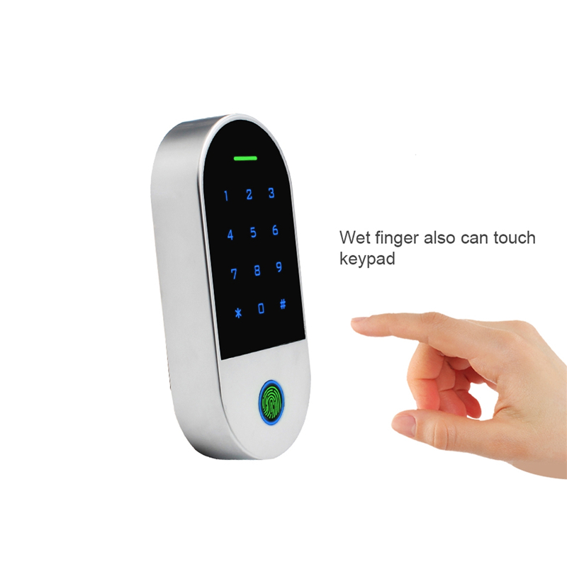 Metal IP66 125KHz RFID Proximity Card Reader Touch Keypad Fingerprint Access Control