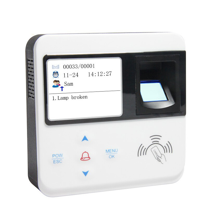 2.4 Inch TCPIP Real Time Guard Tour System Support Fingerprint and Rfid Card Security Guard Tour