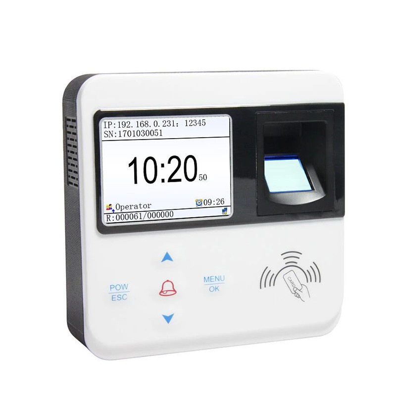 2.4 Inch TCPIP Real Time Guard Tour System Support Fingerprint and Rfid Card Security Guard Tour