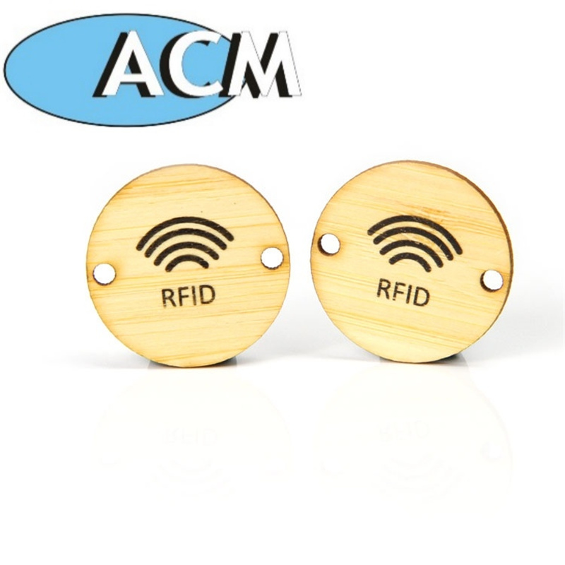 アクセス制御NFCタグ無線周波数識別MIFAREクラシック1KホテルキーRfidウッドカード