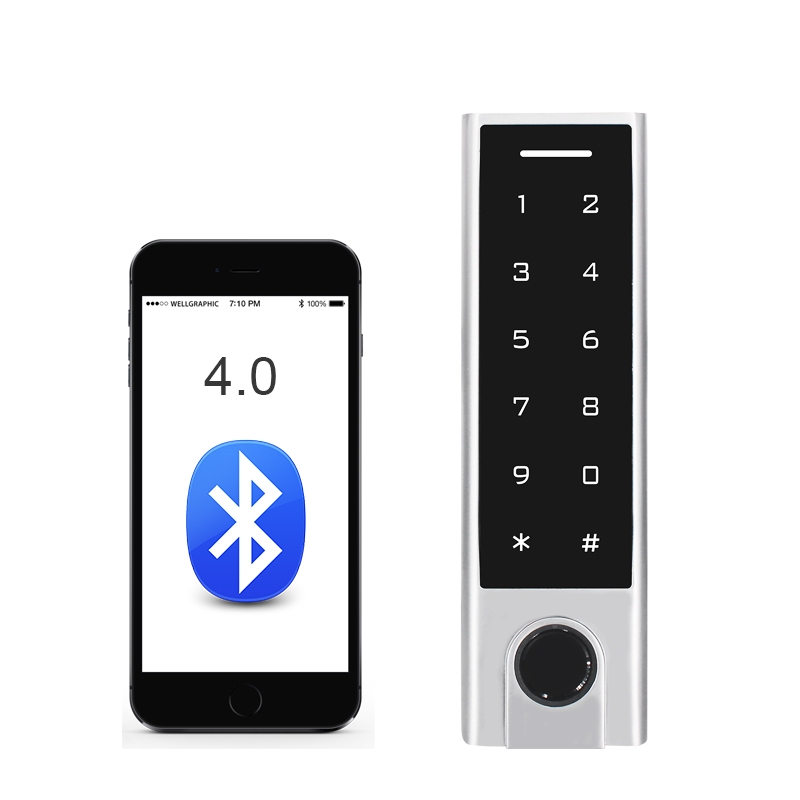 Smart Bluetooth-fingeravtrykktilgangskontrollenhet med berøringstastatur TuyaSmart APP