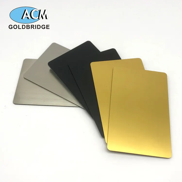 ACM Customized Writeable Personalized Hybrid Hidden Matte Black Contactless Rfid Nfc Chip Metal Business Cards