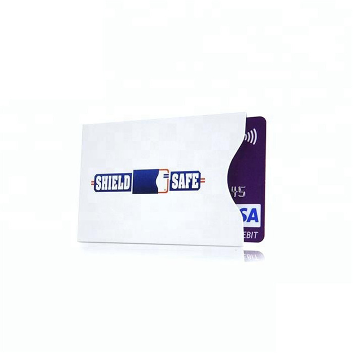 Aluminum Foil Paper Shielding RFID Blocking PVC Card Sleeve