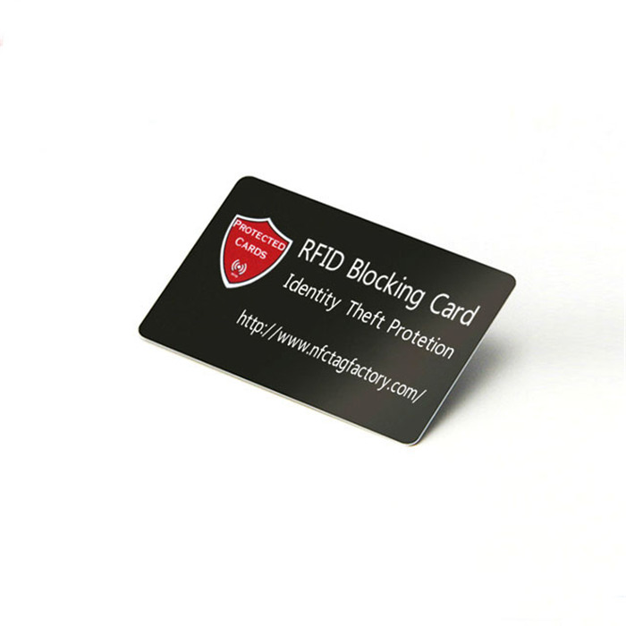 Kontaktløs kort tegnebog beskyttelse Rfid blokering kort