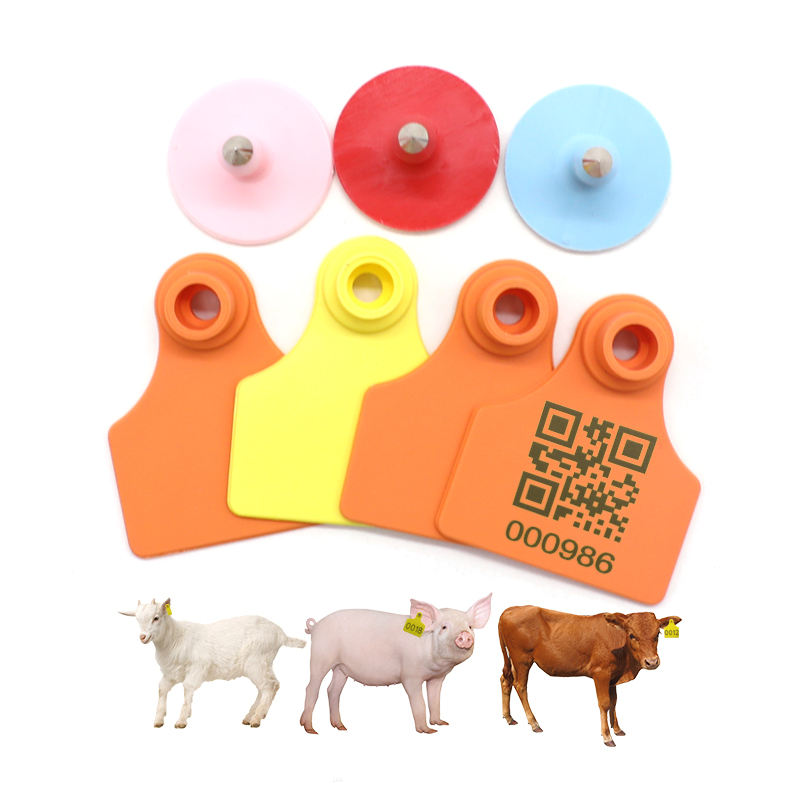 Animal ear tags with serial numbers