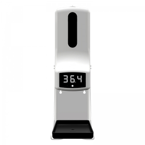 Dispensador automático de jabón líquido con pantalla digital Cuerpo humano Termómetro electrónico