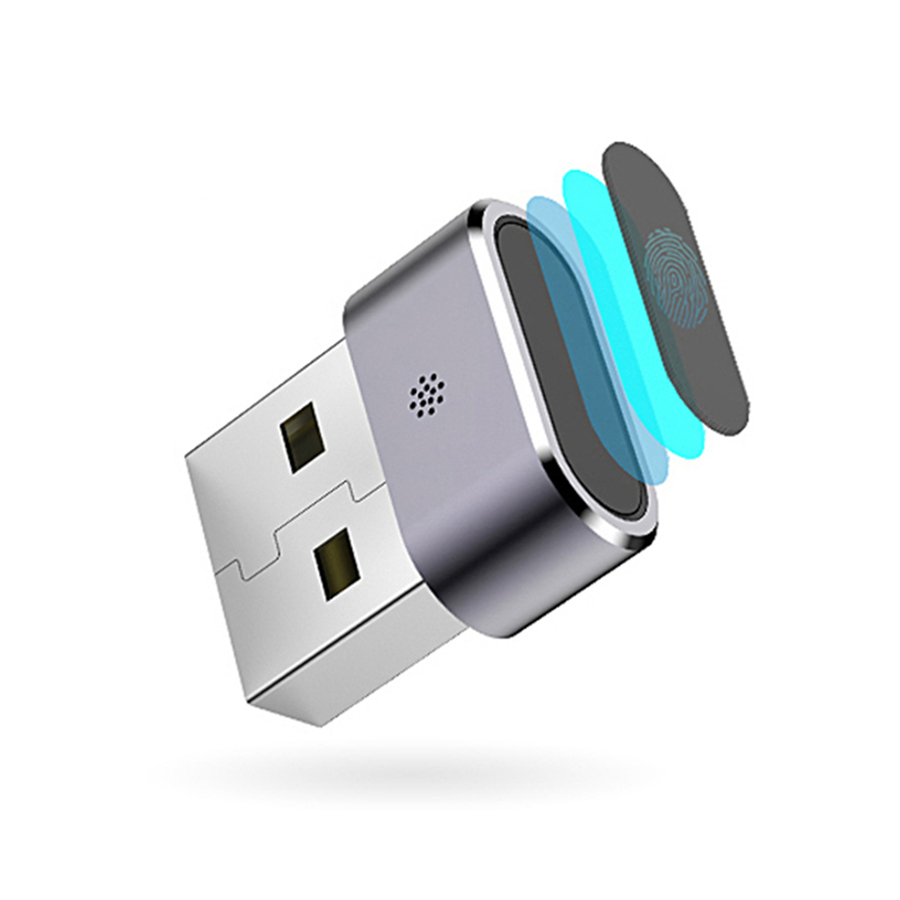Mini USB hatz-marka irakurgailu biometrikoa ordenagailua eta dokumentuak desblokeatzeko