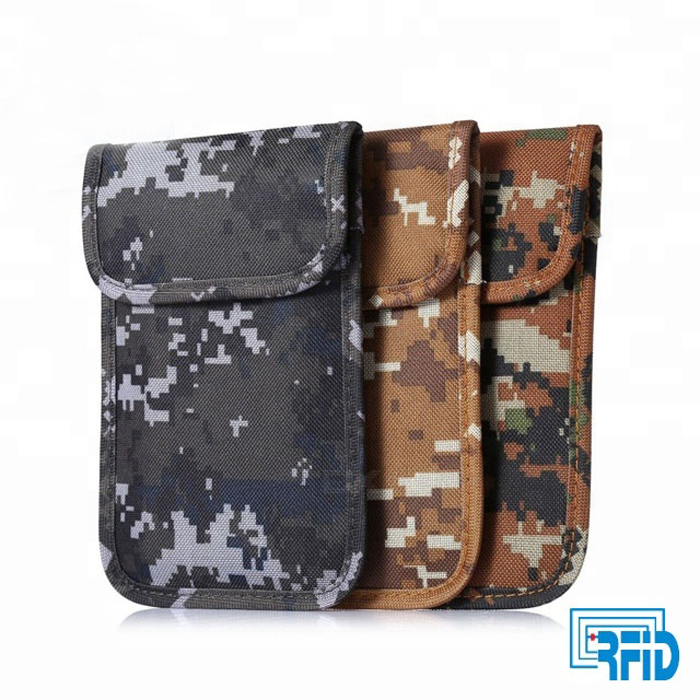 Camo Pouch Case Bag Blocking- Prevent Cell Phone GPS Signal Tracking Blocker RFID Shield Case
