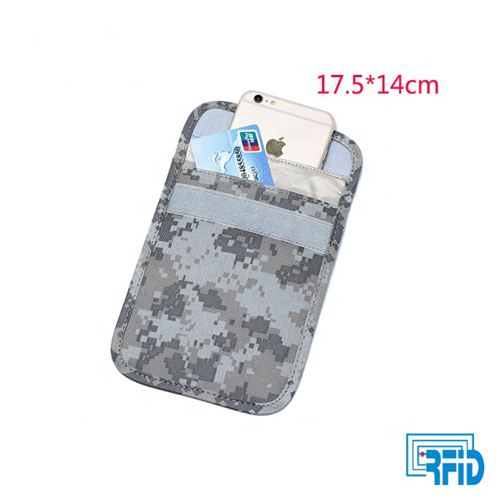 Camo Pouch Case Bag Blocking - Voorkom dat GPS-signaal van mobiele telefoons wordt gevolgd Blocker RFID Shield Case