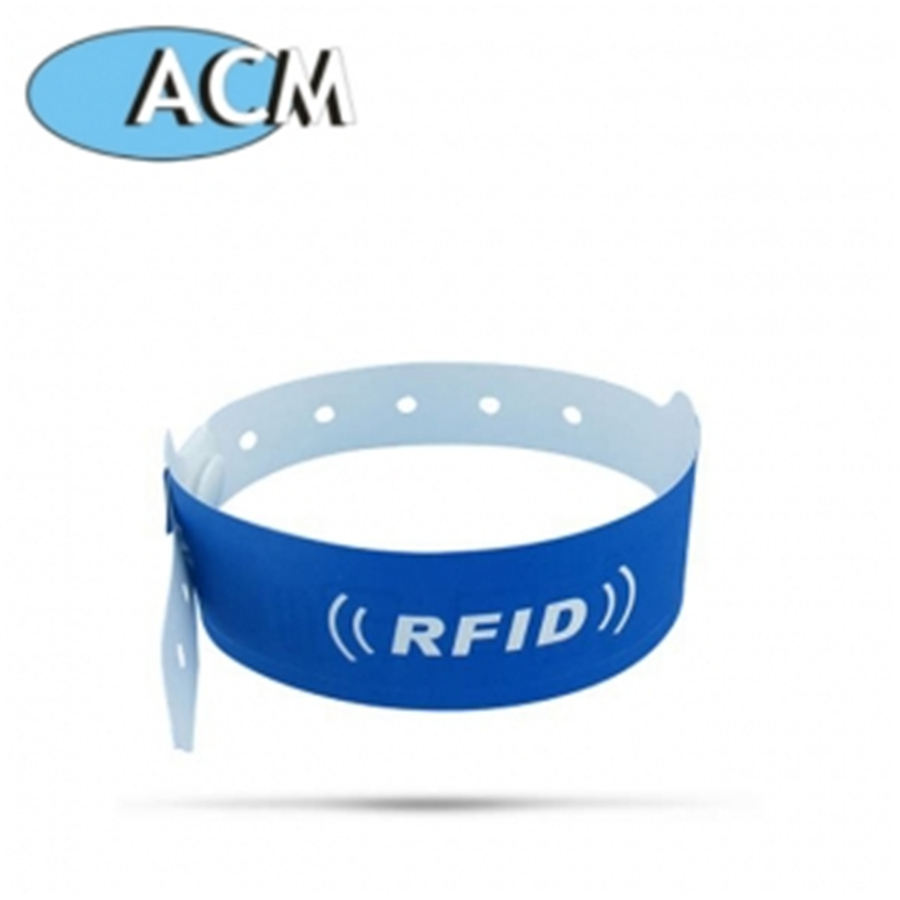 CMYK Printable Desain Nyaman Disposable RFID Paper Wristband
