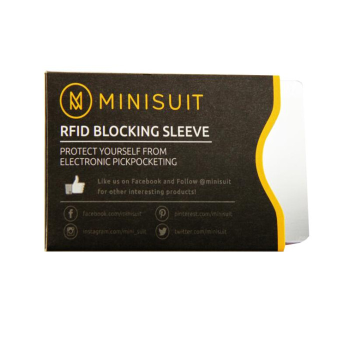 Ανεπαφική αντικλεπτική προστασία Rfid μανίκια κάρτας ταυτότητας Αλουμινόχαρτο Πιστωτική κάρτα Rfid Blocking Sleeves