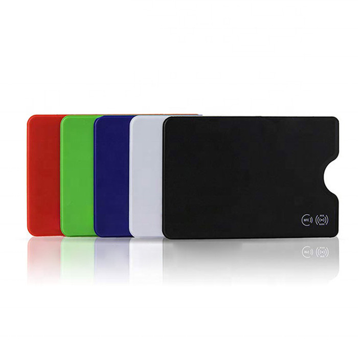 Contactless Anti Theft Rfid Blocking Id Card Sleeves PVC PET Credit Card Rfid Blocking Sleeves