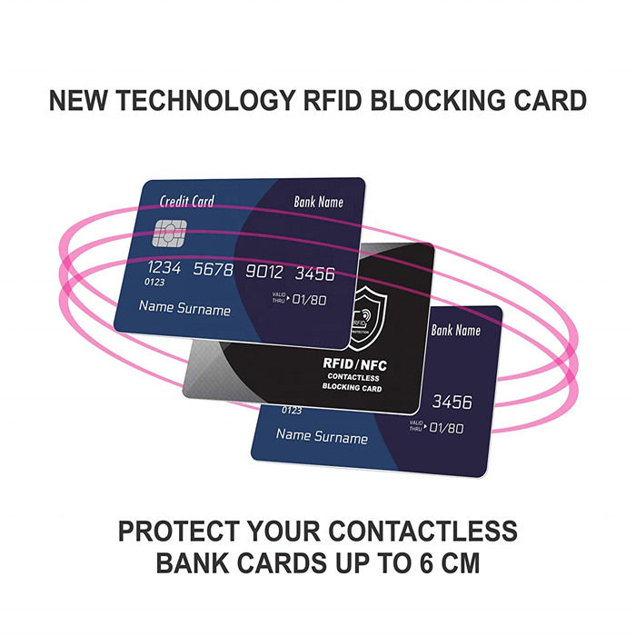 Ανεπαφικό Anti Theft Rfid Safe Protector Κρατήστε όλες τις κάρτες ασφαλείς RFID NFC