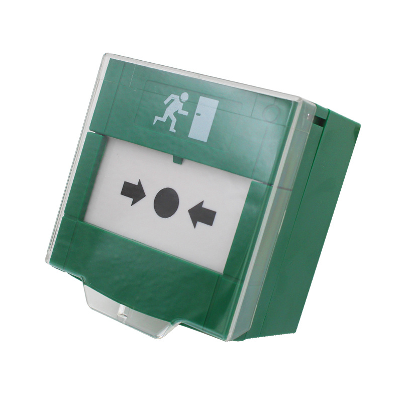 Conventional DPDT Dual contacts Resettable reset key emergency fire alarm stop push button manual call point