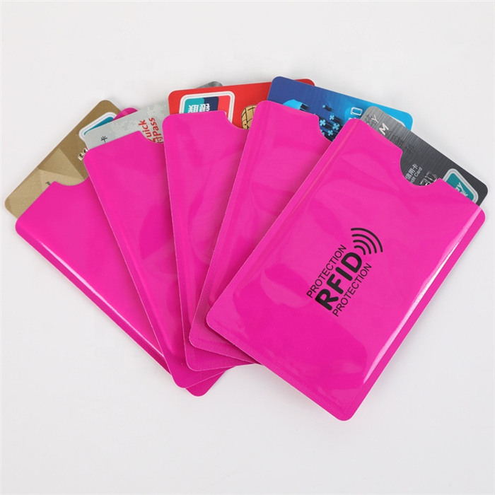 Προστατευτικό πιστωτικής κάρτας Rfid Blocking Cards Sleeves Μανίκια για κάρτες