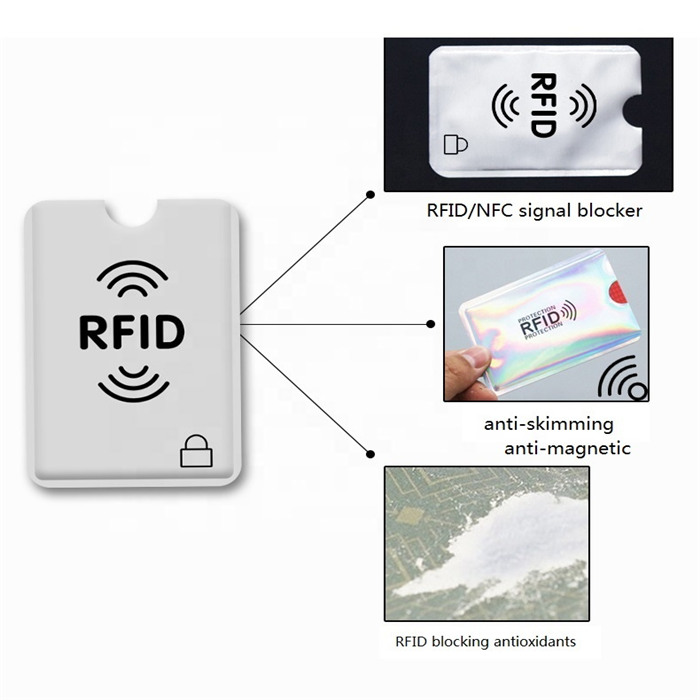 Credit Bank Card Protector Rfid Blocking Cards Sleeves Magnetic Card Sleeves