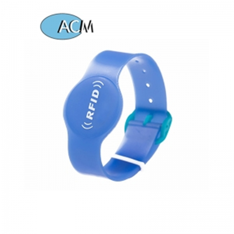 13.56mhz ຄົນເຈັບພາດສະຕິກເດັກນ້ອຍເດັກນ້ອຍຕິດຕາມ keychain Wristband PVC Rfid Wristbands