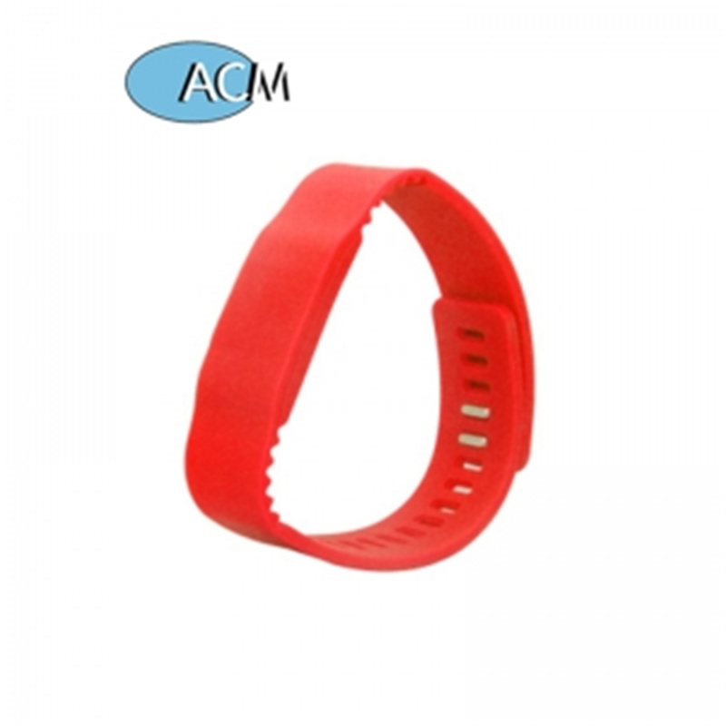 13.56MHz PVC Fabric Paper Woven Silicone Festival NFC RFID Chip Bracelet Wristband