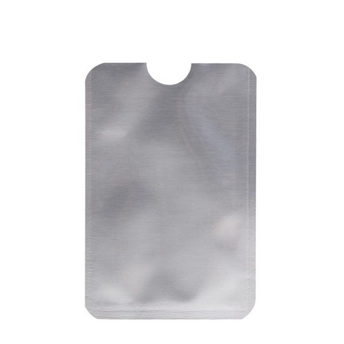 Print Soft Plastic Rfid Credit ID Card Secure Protector Sleeve Rfid Blocking Sleeve Holder With Vertical Opening