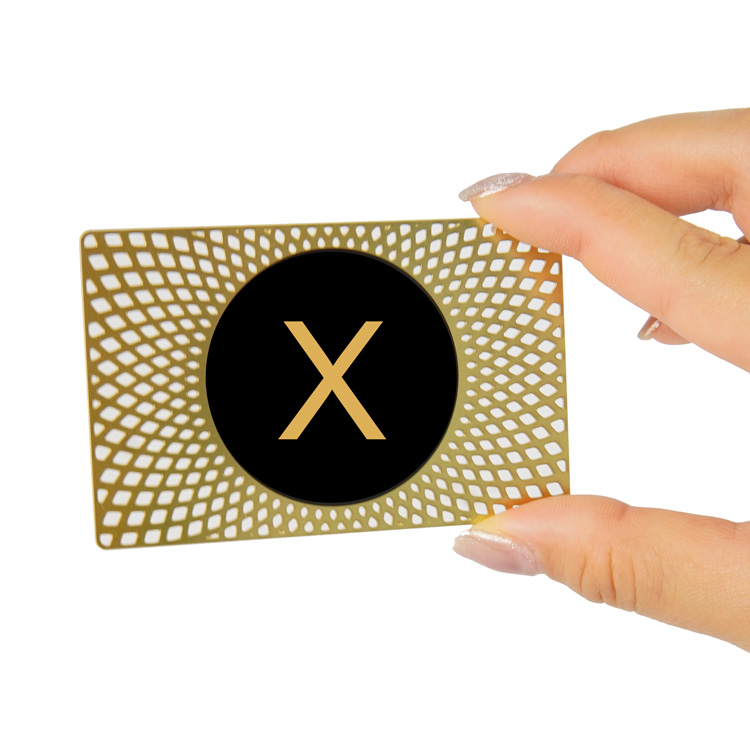 Нфц паметна картица од нерђајућег челика 13,56 МХз Нфц чип визит карта