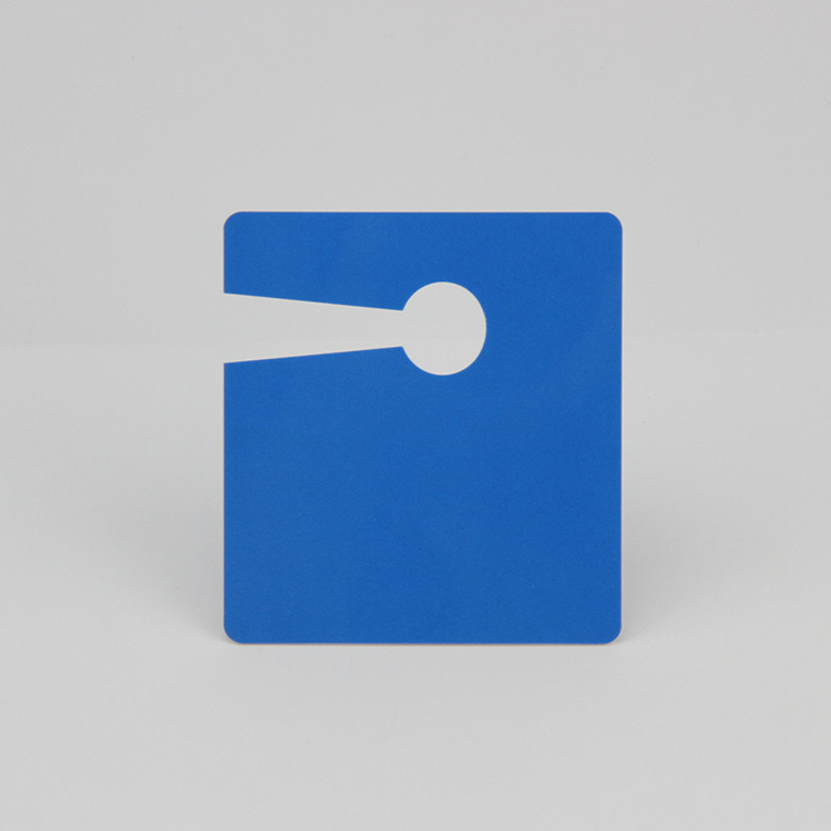 Die-cut PVC Parking Card Square Waterproof Plastic Card with Hole