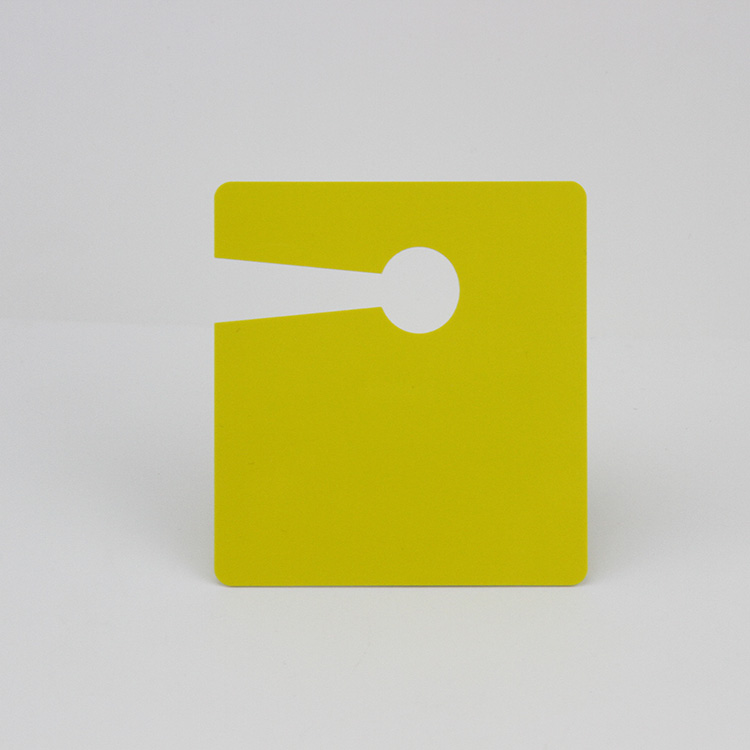Τετράγωνη αδιάβροχη πλαστική κάρτα με τρύπα από PVC