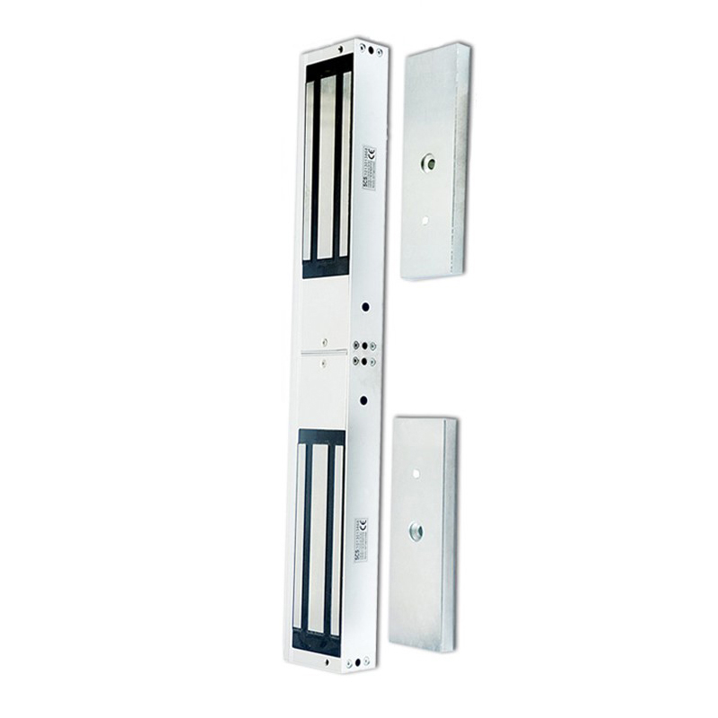 Double door 1200lbs electromagnetic lock with LED-Door Sensor-Time delay