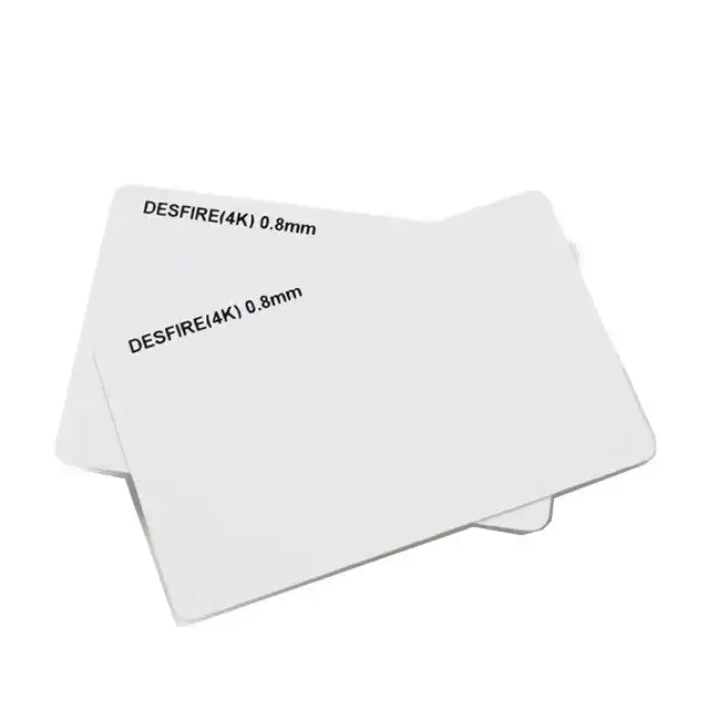 Dual Frequency Chip 13.56Mhz And 860-960mhz Transparent RFID Card Hybrid NFC Card