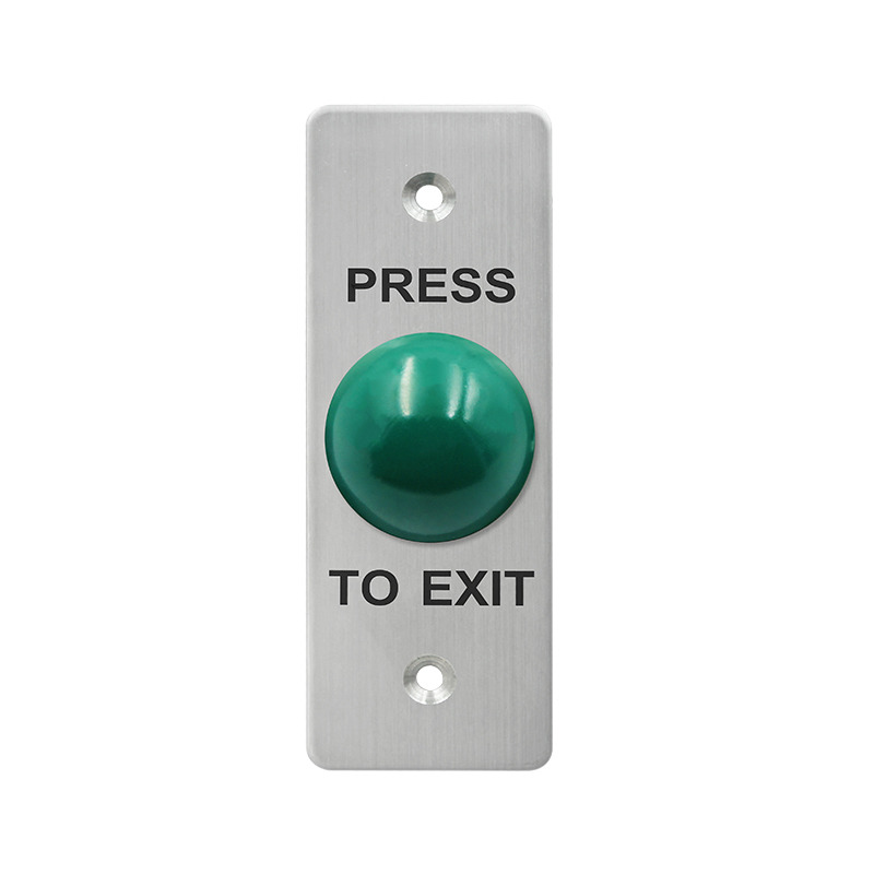 Durable 304 Stainless Steel Exit Button Flat Mushroom Switch Push Button For Access Control IP65 waterproof ANSI size market
