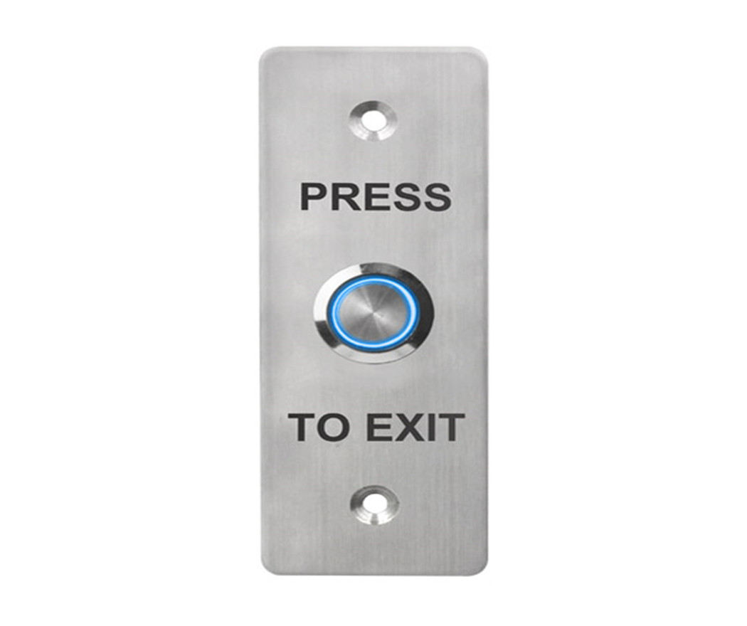Exit Button Steel Nameplate