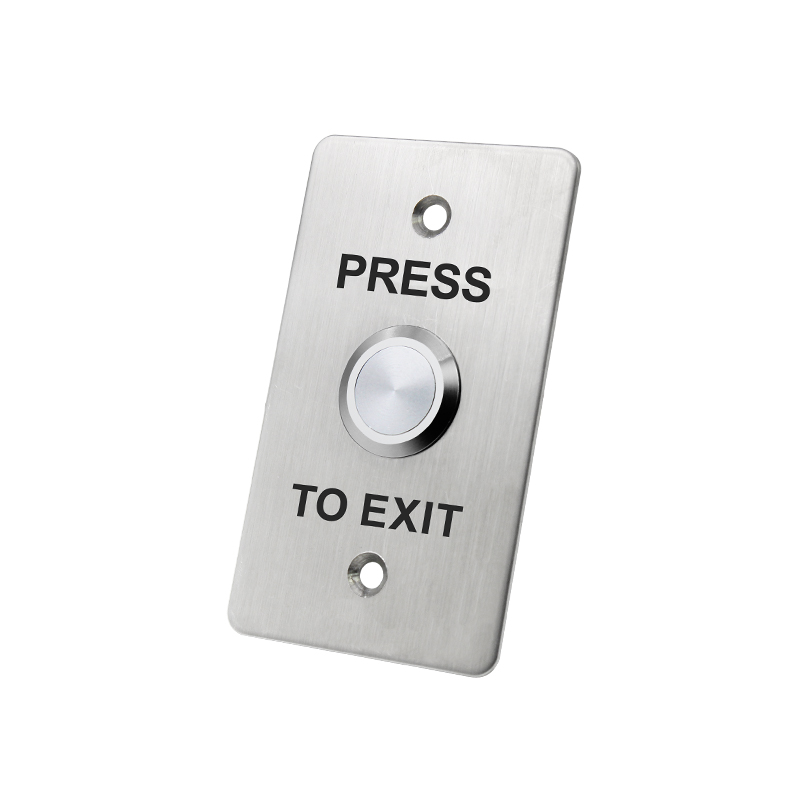 Stainless Akses Kontrol 86x50mm Push Button Door Release Tombol Metu