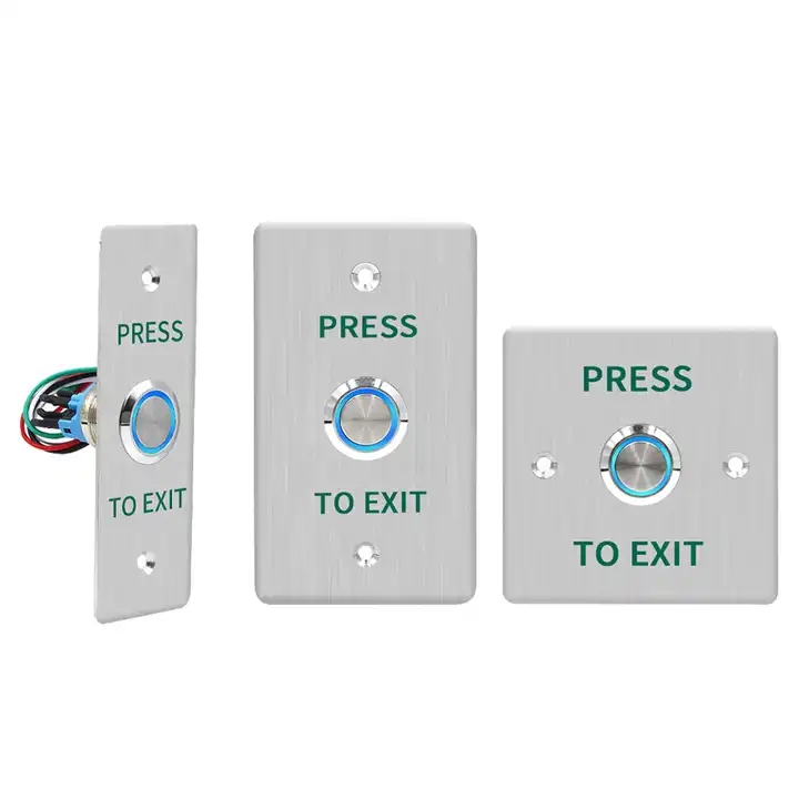 फैक्टरी मूल्य स्टेनलेस स्टील प्रेस निकास बटन, एक्सेस कंट्रोल सिस्टम के लिए 86*86 आकार निकास बटन
