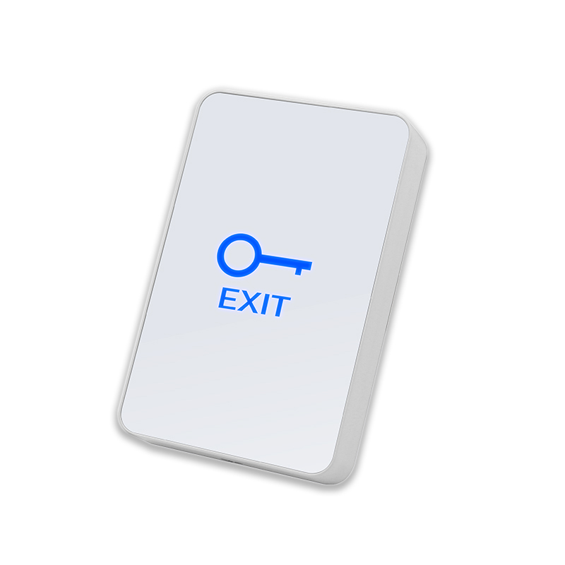 Dotkněte se tlačítka pro uvolnění výstupních dveří pro řízení přístupu