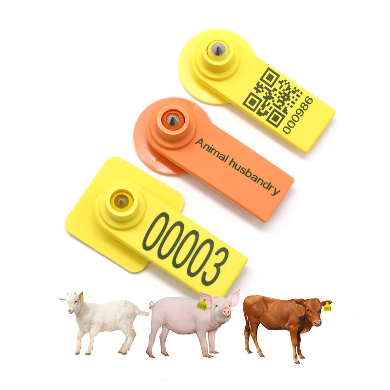 Factory provide Cattle ear tags animal ear tag in different size for farms