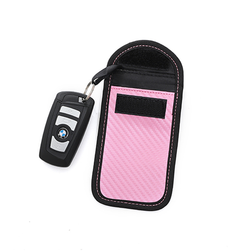 NFC Signal Shield RFID Blocking Key Pouch Car Key Case Tela ng Sasakyan Key Wallet Pouch Car Key Cases