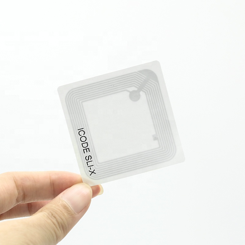 13.56hmz iso 15693 icode sli-x programmable rfid sticker book tag for library
