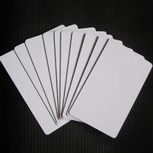 Inkjet Pvc Card 0.76mm Crassitudo Alba Plastic Pvc Blank Card