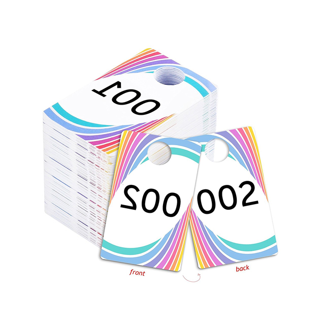 Live Sale Number Tags PVC Mirror Number Printing Sale Tags