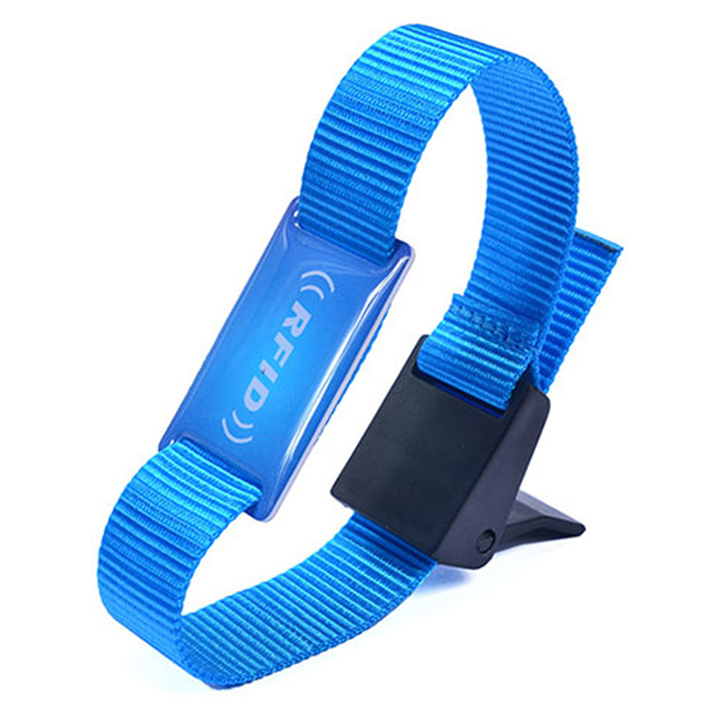 In Stock RFID Smart Nylon Wristband for Payment or Access Control