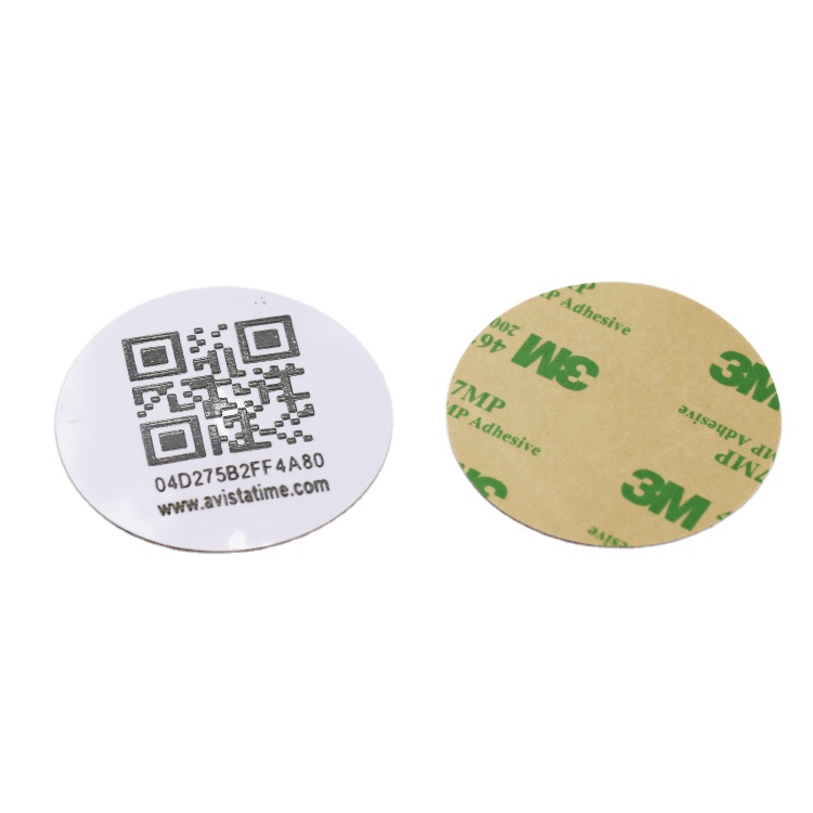 Etiquetas de papel RFID impresas con logotipo Etiqueta adhesiva RFID NFC de 13,56 MHz