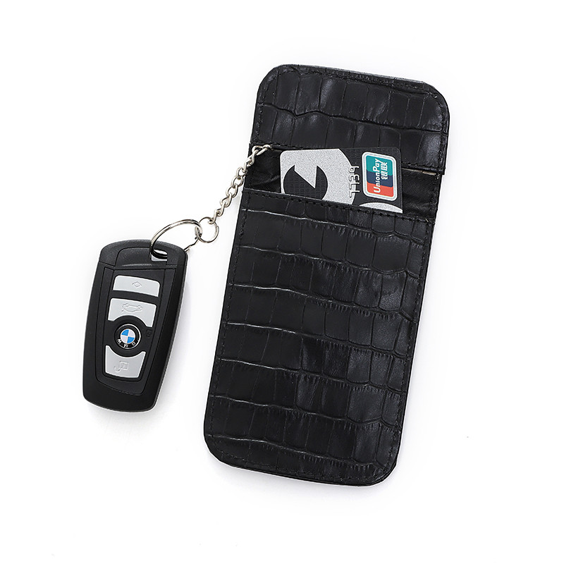 Nový kožený kryt na klíče Akce bezklíčový držák na klíče od auta