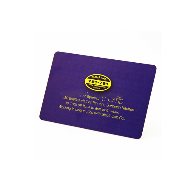 New Design CR80 Loyalty Cards PVC Tarjeta Glossy Memory Card