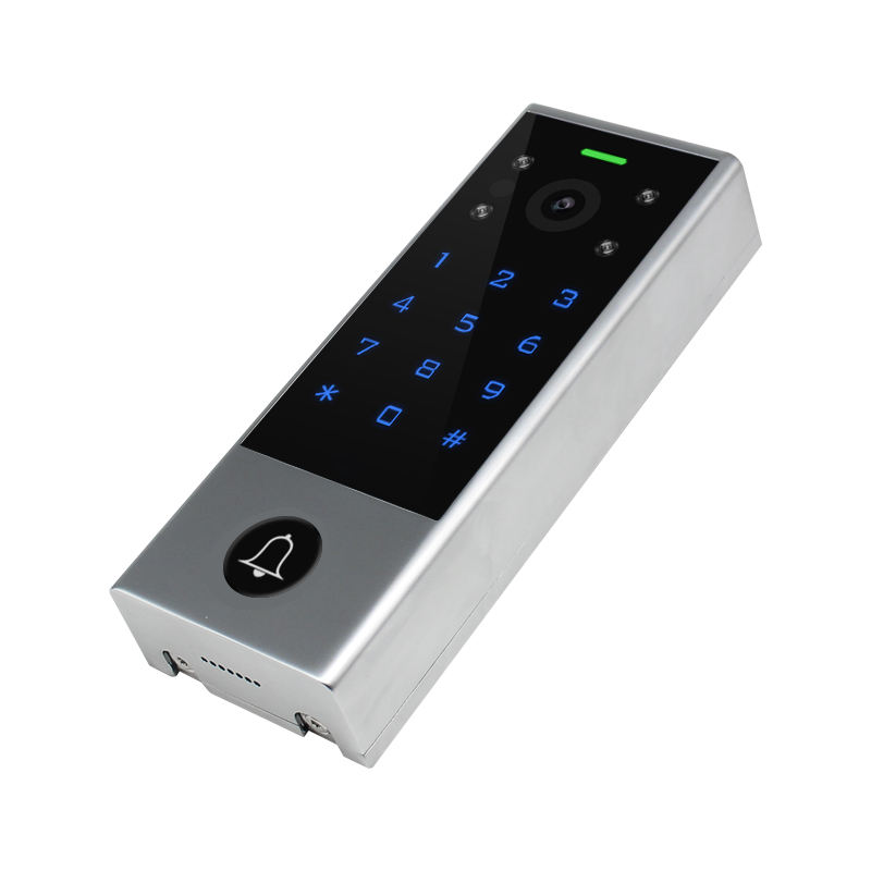 Akses Interkom Video WiFi Pintar Terbaru, Kontrol Akses Keypad Sentuh Digital Tahan Air Kunci Pintu Sidik Jari dengan Aplikasi Tuya