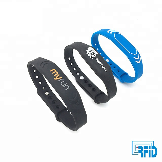 NTAG 213  NTAG 215 NTAG 216 nfc 13.56 mhz RFID silicone wristbands for events