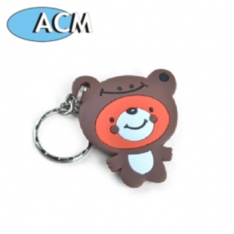 OEM мягкая силиконовая резина Keychain Key Tag Rfid Animal Key Fob