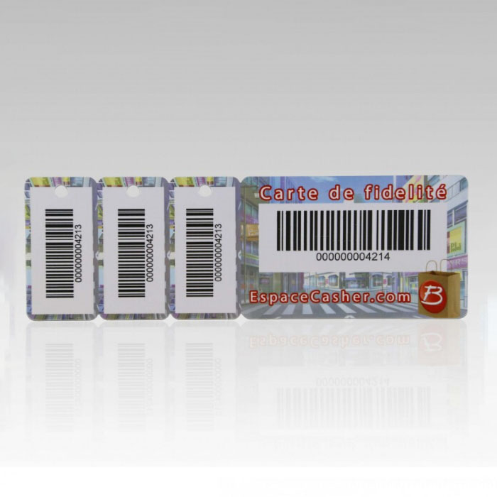 穴のある1枚のプラスチックPvc標準カード+3コンボキータグカード
