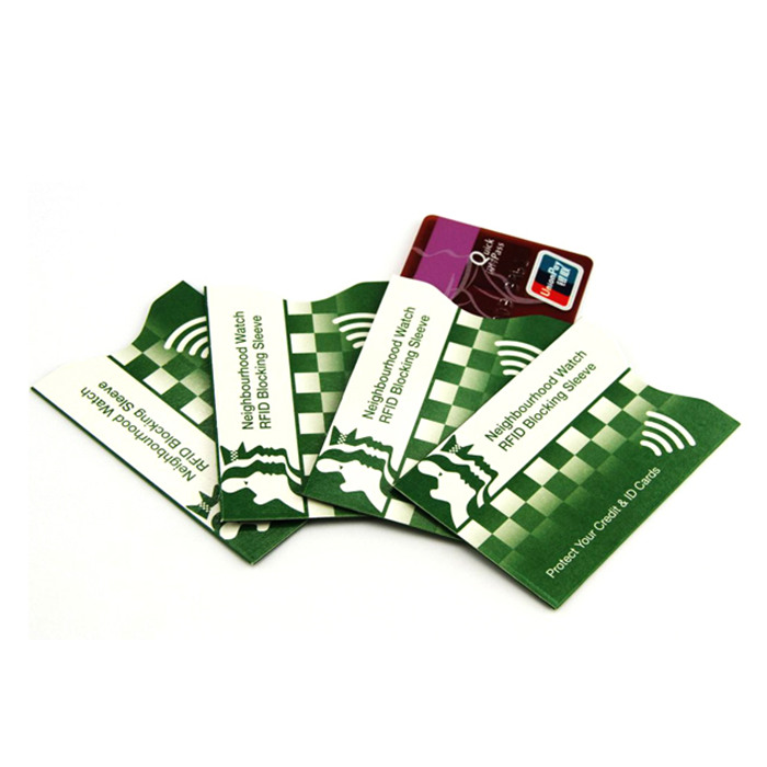 Tutela Plastic manicas Pro Card Securitatis manicas Pro Promeritum Pecto Holder Anti-furtum RFID Clausus Sleeve