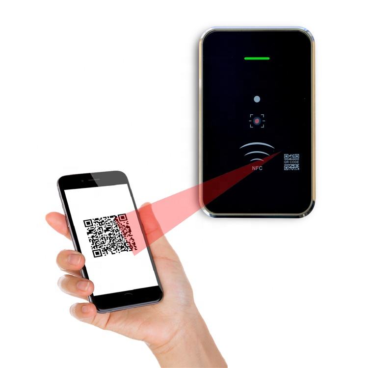 QR-koodi lugeja NFC RFID Wiegand RS232 RS485 port 13,56Mhz QR-koodi juurdepääsu juhtimissüsteem