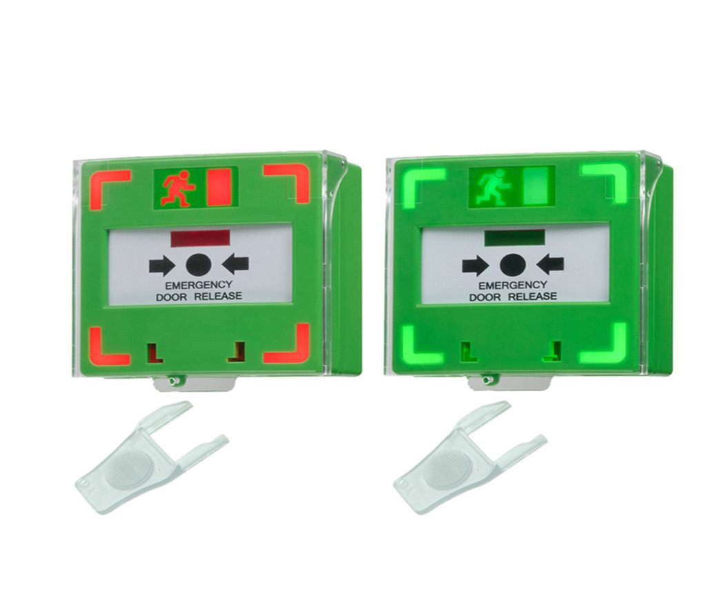 Buzzer built-in Switch Call Point yang dapat disetel ulang dengan sakelar aman LED