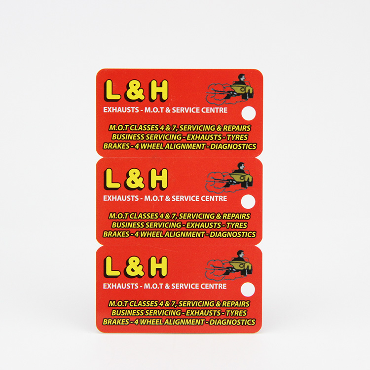 Rewards Member Loyalty Custom Design 3 in 1 Cards Plastic Combo Key Tag with Barcode